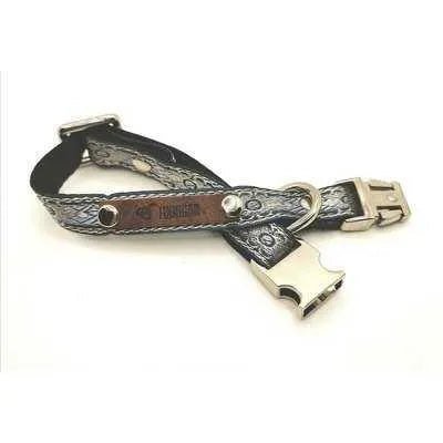 Finnigan Royal Collection Small Designer Dog Collar with Personalised Engraving - mezetto