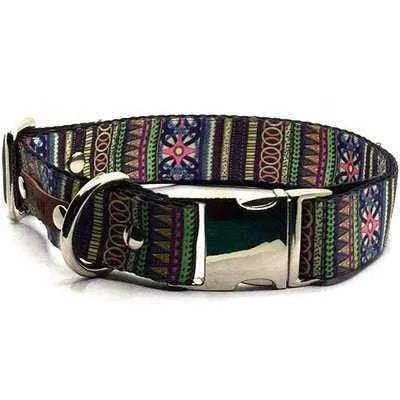 Finnigan's Majestic Pooch Parade Set: Handmade Chic Collar Collection - mezetto