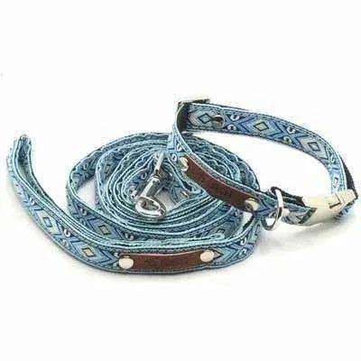 Finnigan's Personalised Designer Cotton Dog Collar Set for Small Breeds-1
