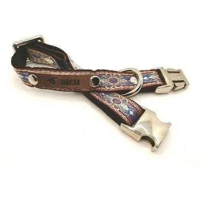 Finnigan Small Dog Collar: Personalised Engraving & Designer Fabrics - mezetto