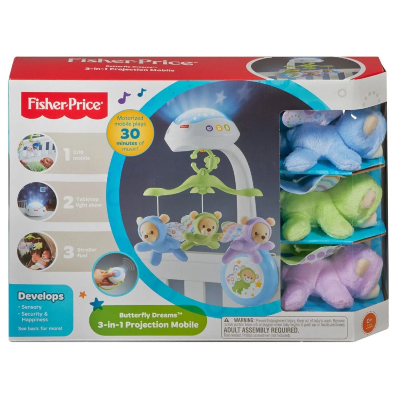 Fisher - Price Butterfly Dreams 3 - in - 1 Projection Mobile - mezetto ebebek ebebek