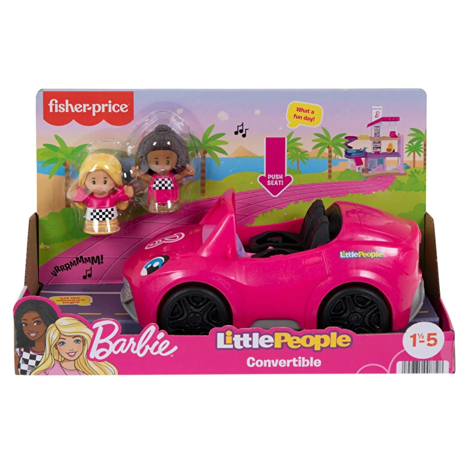 Fisher - Price Little People Barbie Convertible - mezetto ebebek ebebek