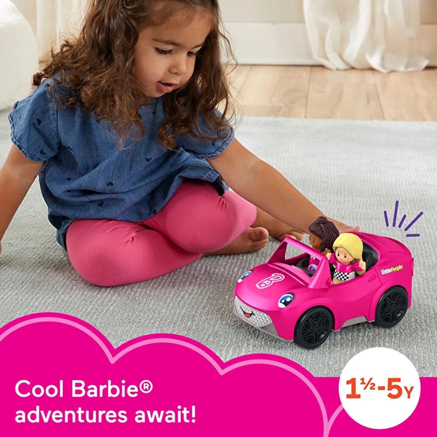 Fisher - Price Little People Barbie Convertible - mezetto ebebek ebebek