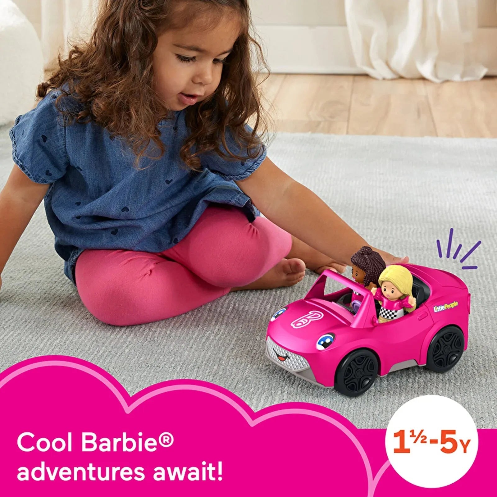 Fisher - Price Little People Barbie Convertible - mezetto ebebek ebebek