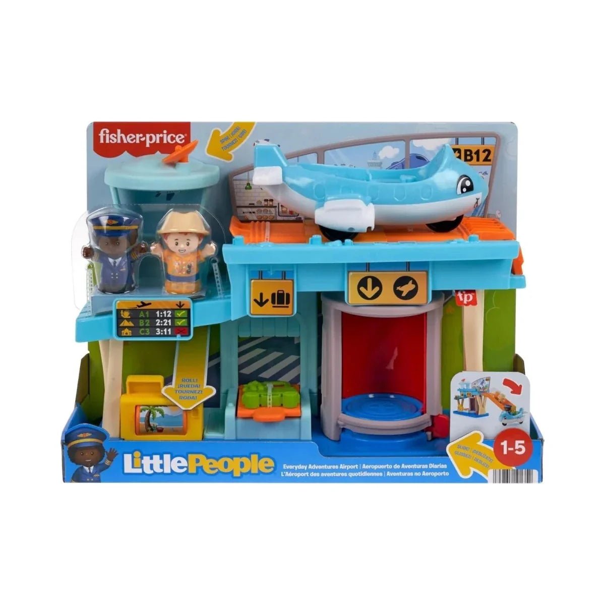 Fisher - Price Little People Everday Adventures Airport Playset - mezetto ebebek ebebek