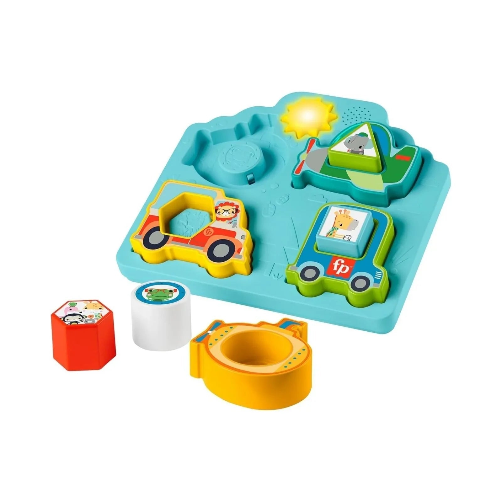 Fisher - Price Shapes & Sounds Vehicle Puzzle Toy - mezetto ebebek ebebek
