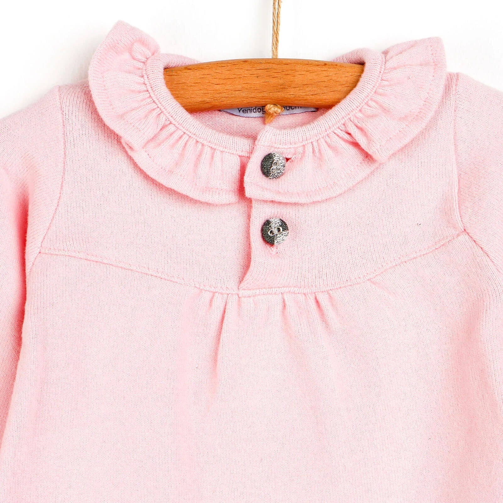For My Baby Newborn Leopard Blouse - Short - Pink - mezetto ebebek ebebek