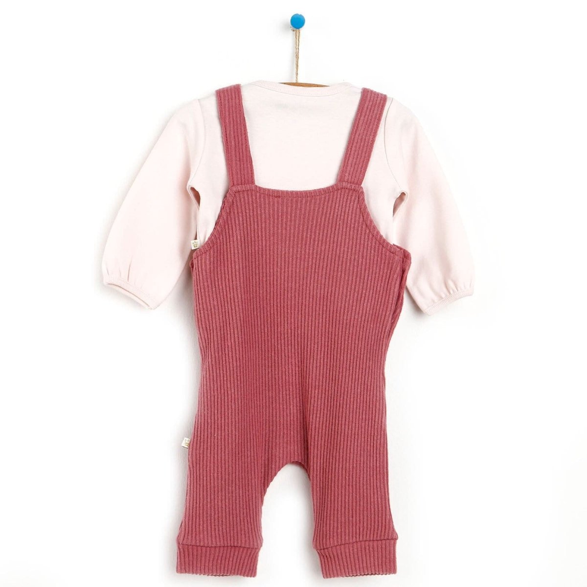For My Baby Newborn My Family Overalls - Slippers - Light Rose - mezetto ebebek ebebek