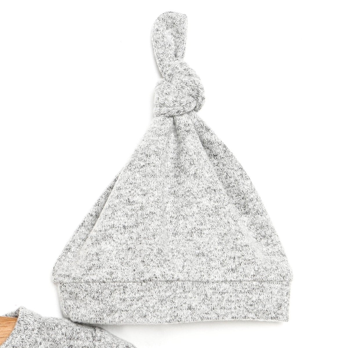 For My Baby Newborn Wild Footed Jumpsuit - Grey Melange - mezetto ebebek ebebek