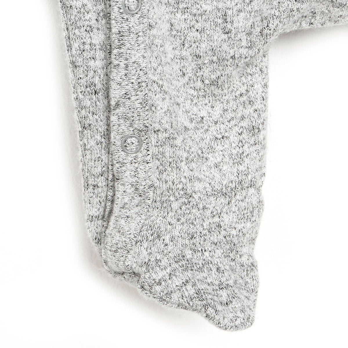 For My Baby Newborn Wild Footed Jumpsuit - Grey Melange - mezetto ebebek ebebek