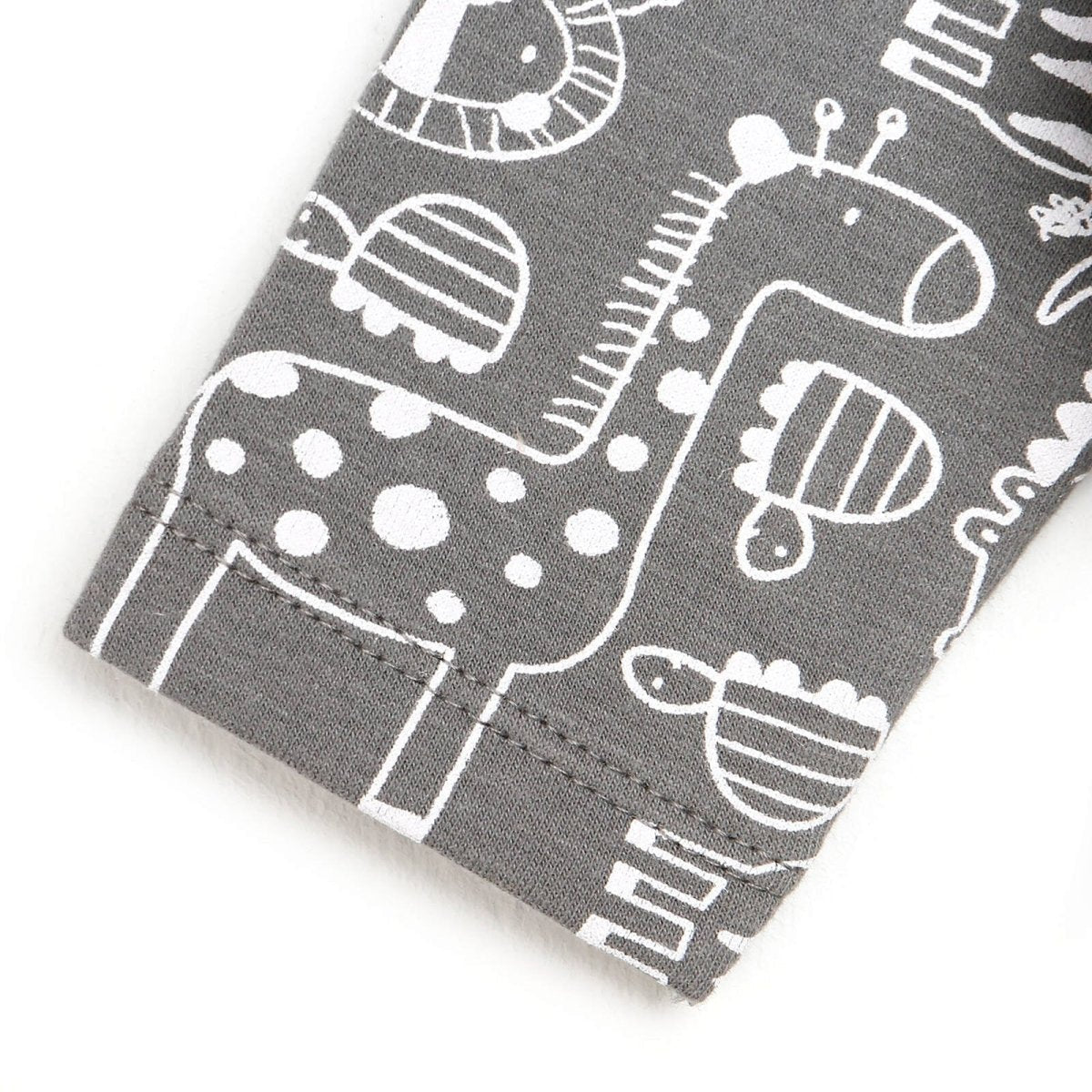 For My Baby Newborn Wild Jumpsuit - Dark Grey - mezetto ebebek ebebek