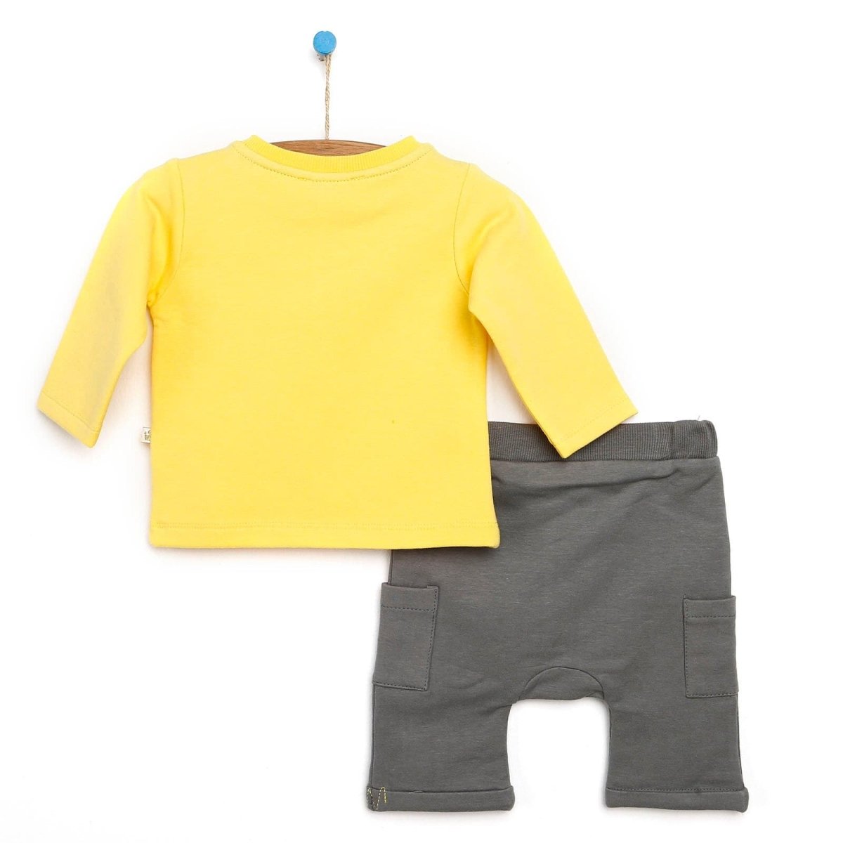 For My Baby Newborn Wild Sweatshirt - Panth - Yellow - mezetto ebebek ebebek