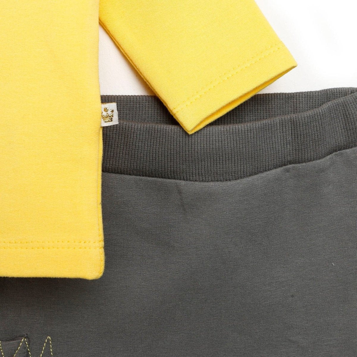 For My Baby Newborn Wild Sweatshirt - Panth - Yellow - mezetto ebebek ebebek