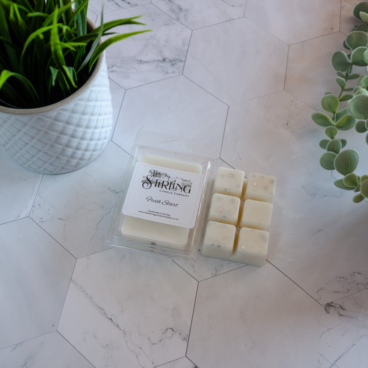 Fresh Start - Wax Melt Clamshell - mezetto Shopify Collective The Stirling Candle Company