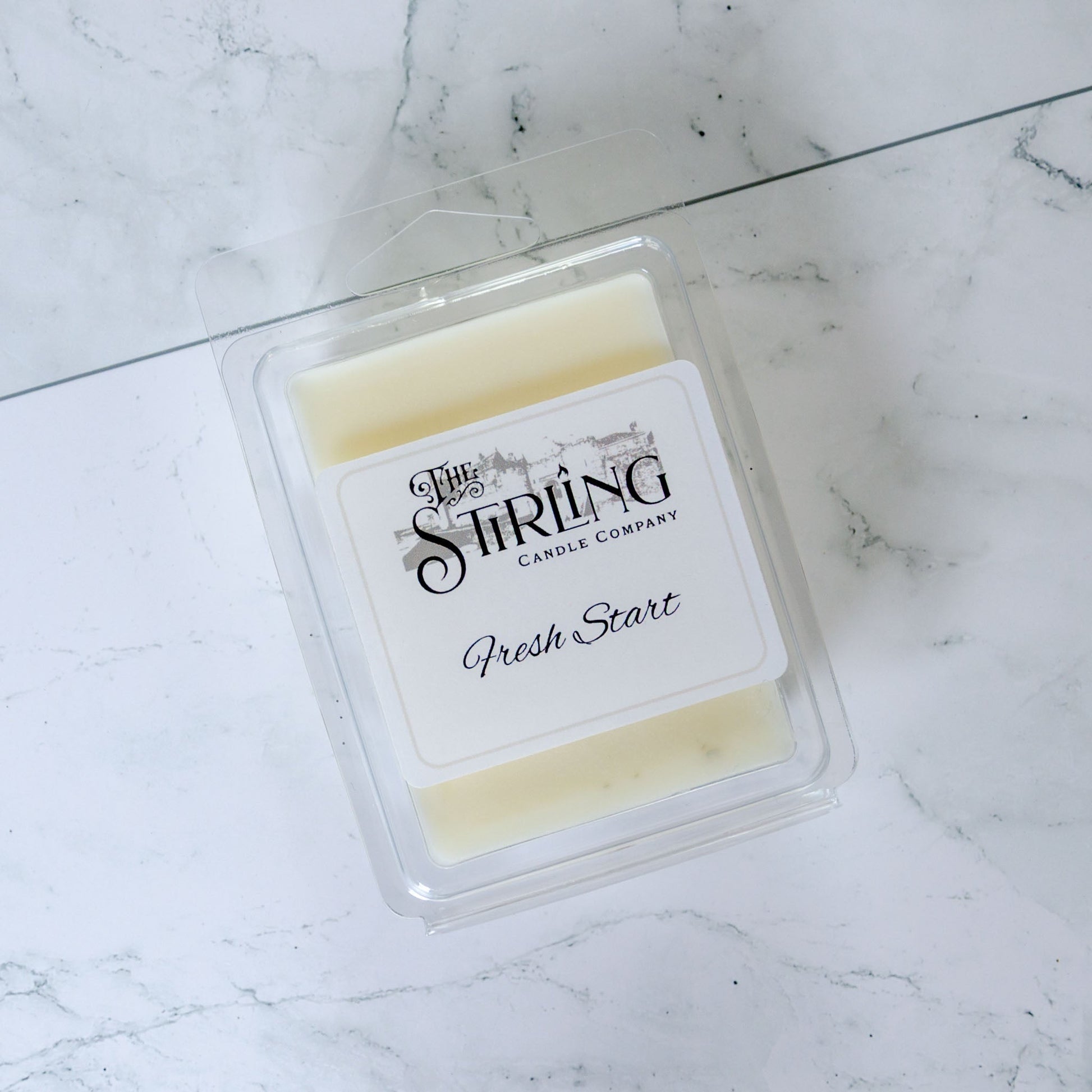 Fresh Start - Wax Melt Clamshell - mezetto Shopify Collective The Stirling Candle Company