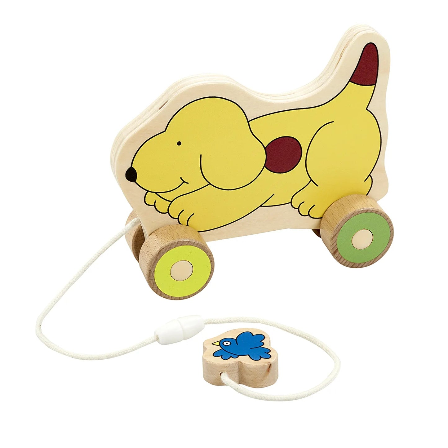Fun with Spot Spot Wooden Pull Along Yellow - mezetto ebebek ebebek