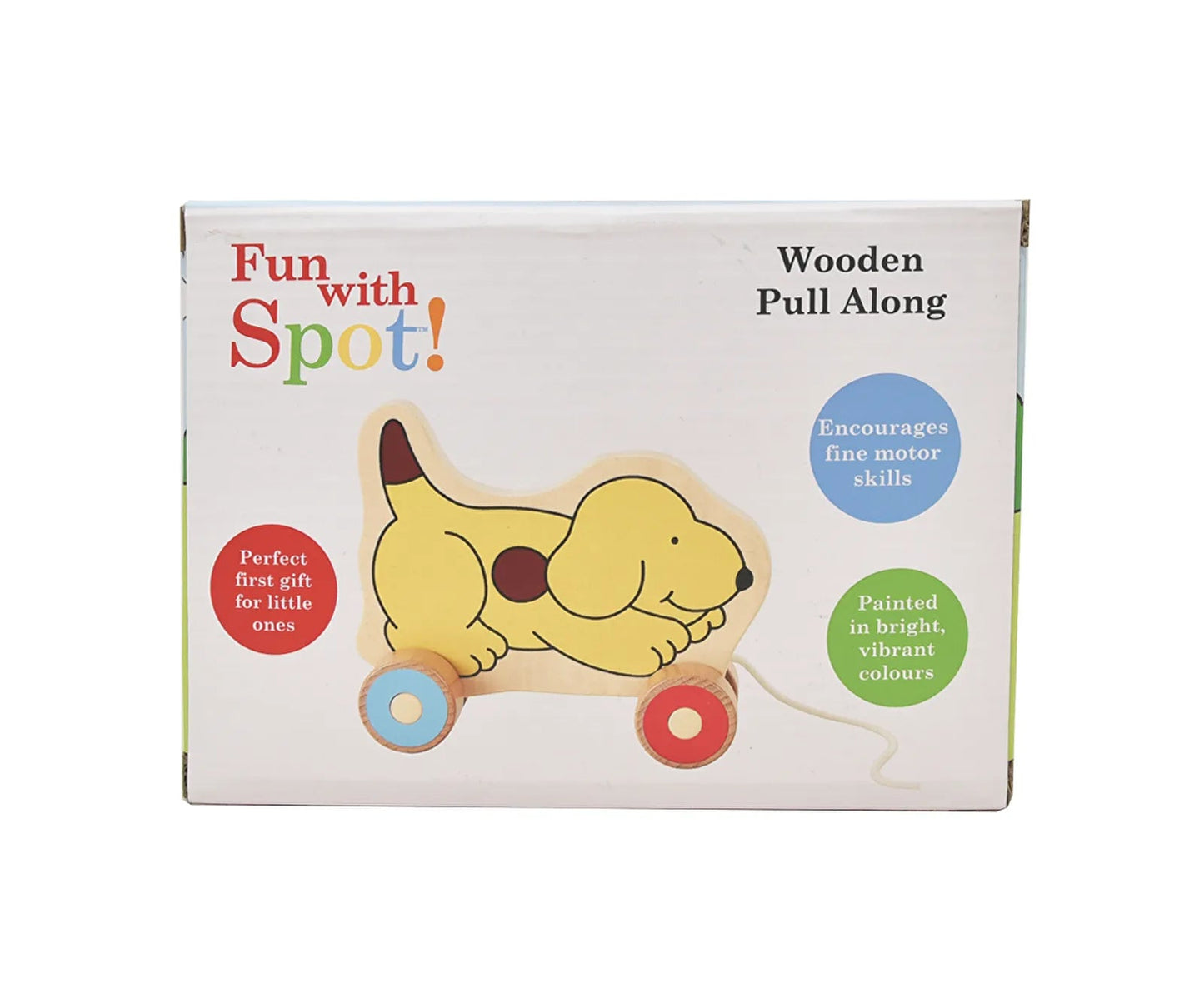 Fun with Spot Spot Wooden Pull Along Yellow - mezetto ebebek ebebek