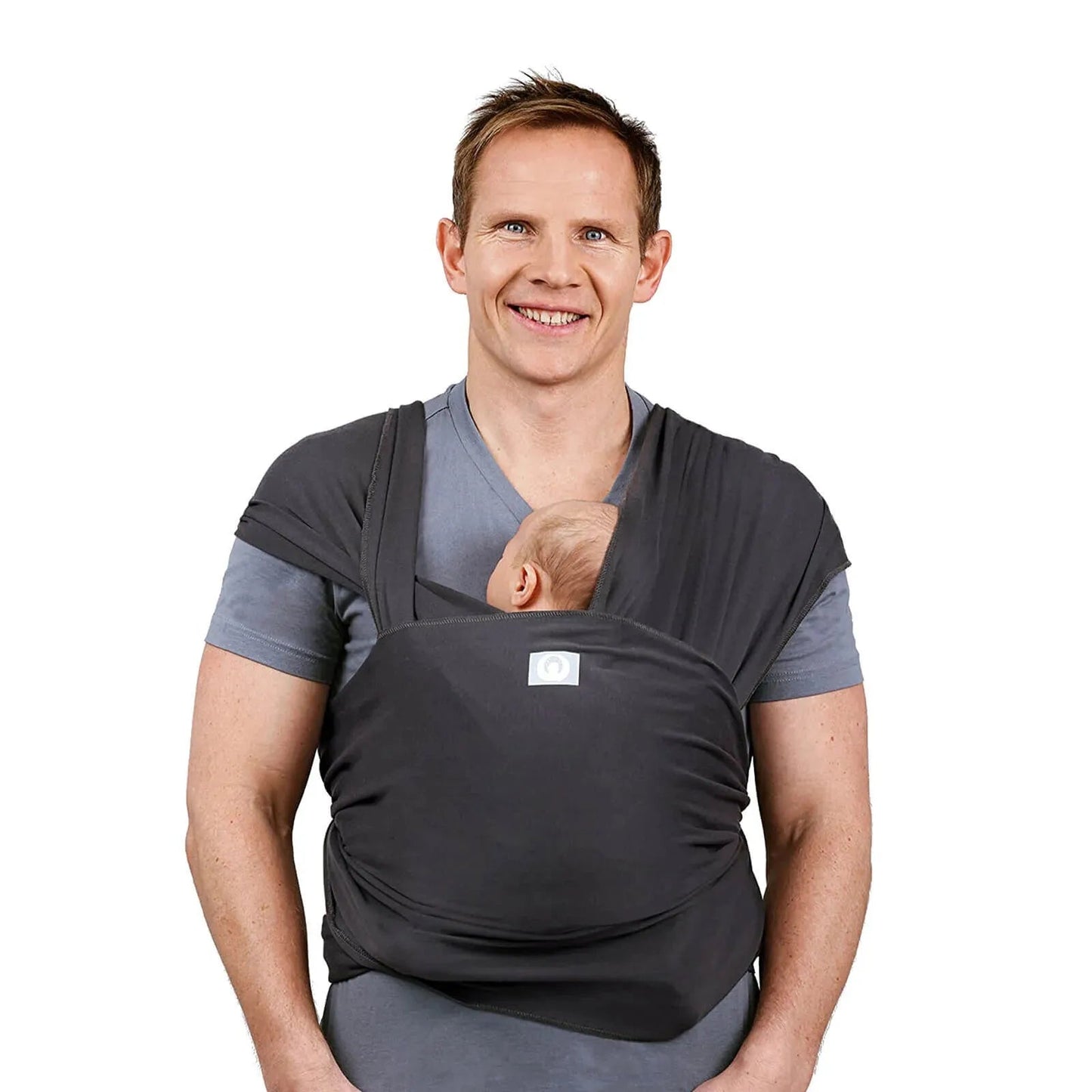 Gaia Carry Stretchy Baby Wrap Organic Cotton - Graphite - mezetto ebebek ebebek