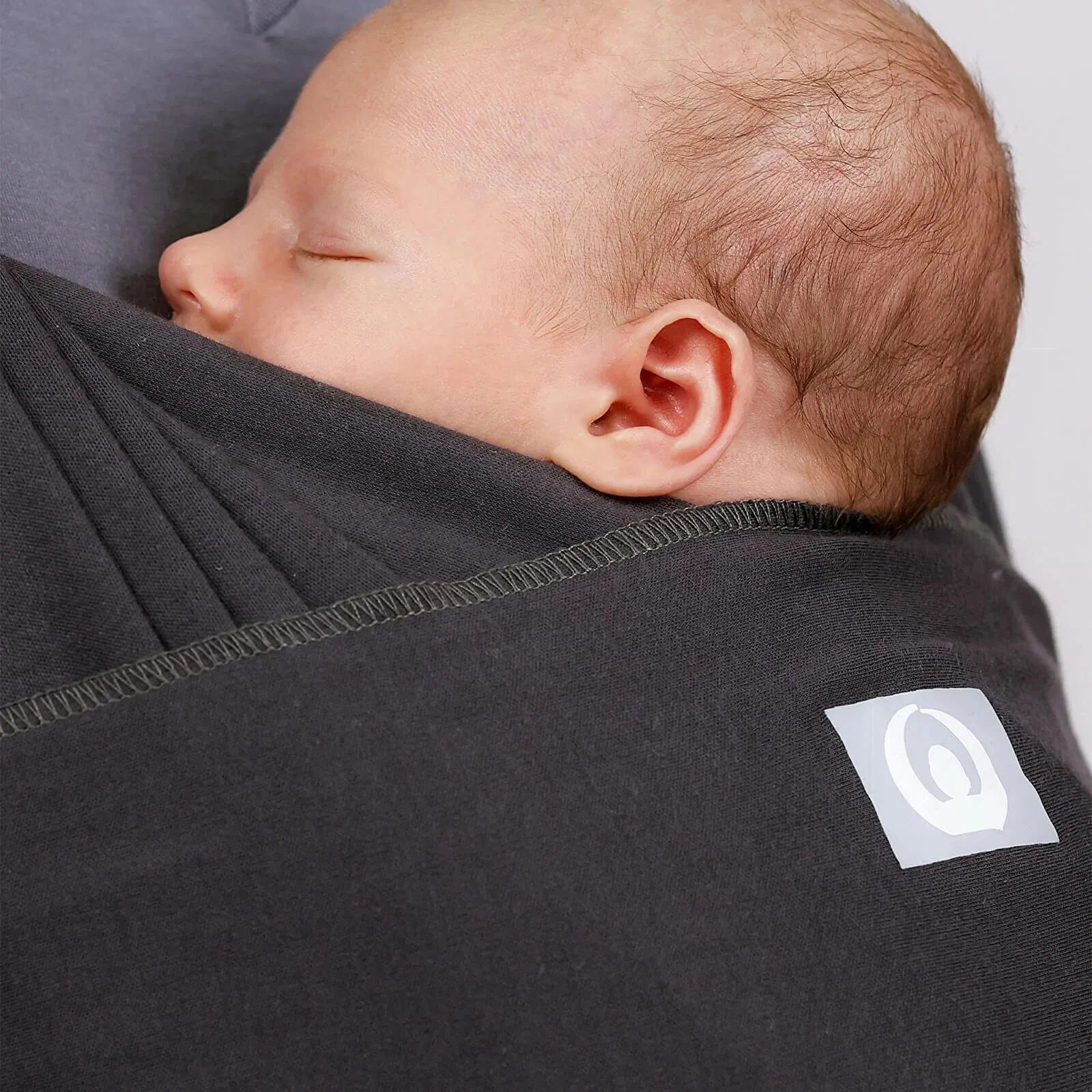 Gaia Carry Stretchy Baby Wrap Organic Cotton - Graphite - mezetto ebebek ebebek