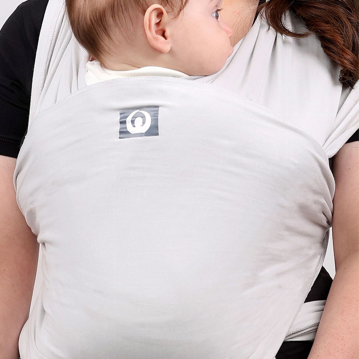 Gaia Carry Stretchy Baby Wrap Organic Cotton - Silver Grey - mezetto ebebek ebebek