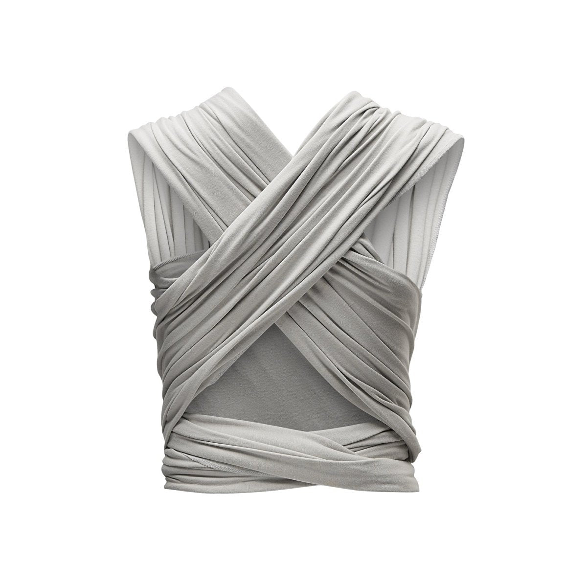 Gaia Carry Stretchy Baby Wrap Organic Cotton - Silver Grey - mezetto ebebek ebebek
