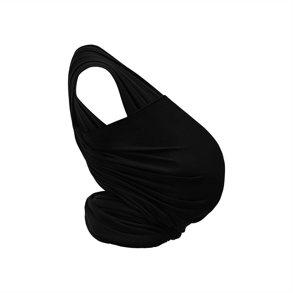 Gaia Carry Stretchy Baby Wrap Pure Tencel - Ebony - mezetto ebebek ebebek