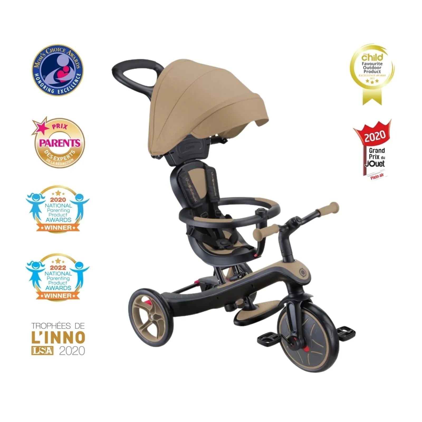 Globber Explorer Trike 4 - in - 1 - Sand - mezetto ebebek ebebek