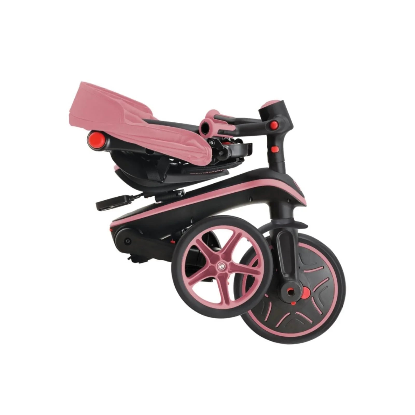 Globber Explorer Trike Foldable 4 in 1 - Deep Pastel Pink - mezetto ebebek ebebek