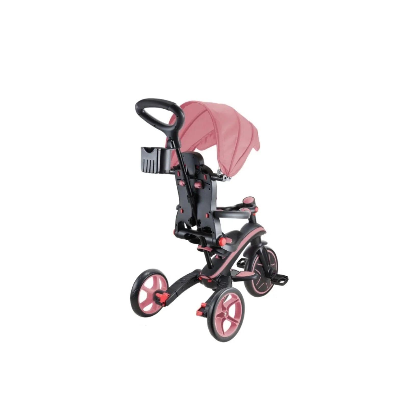 Globber Explorer Trike Foldable 4 in 1 - Deep Pastel Pink - mezetto ebebek ebebek
