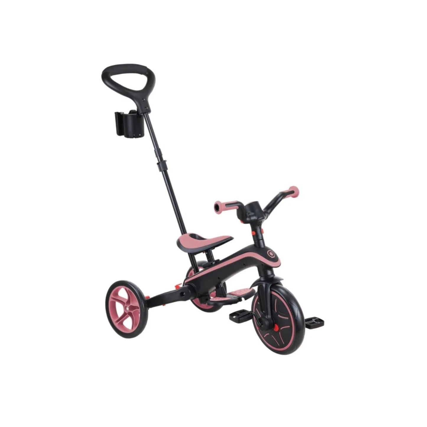 Globber Explorer Trike Foldable 4 in 1 - Deep Pastel Pink - mezetto ebebek ebebek