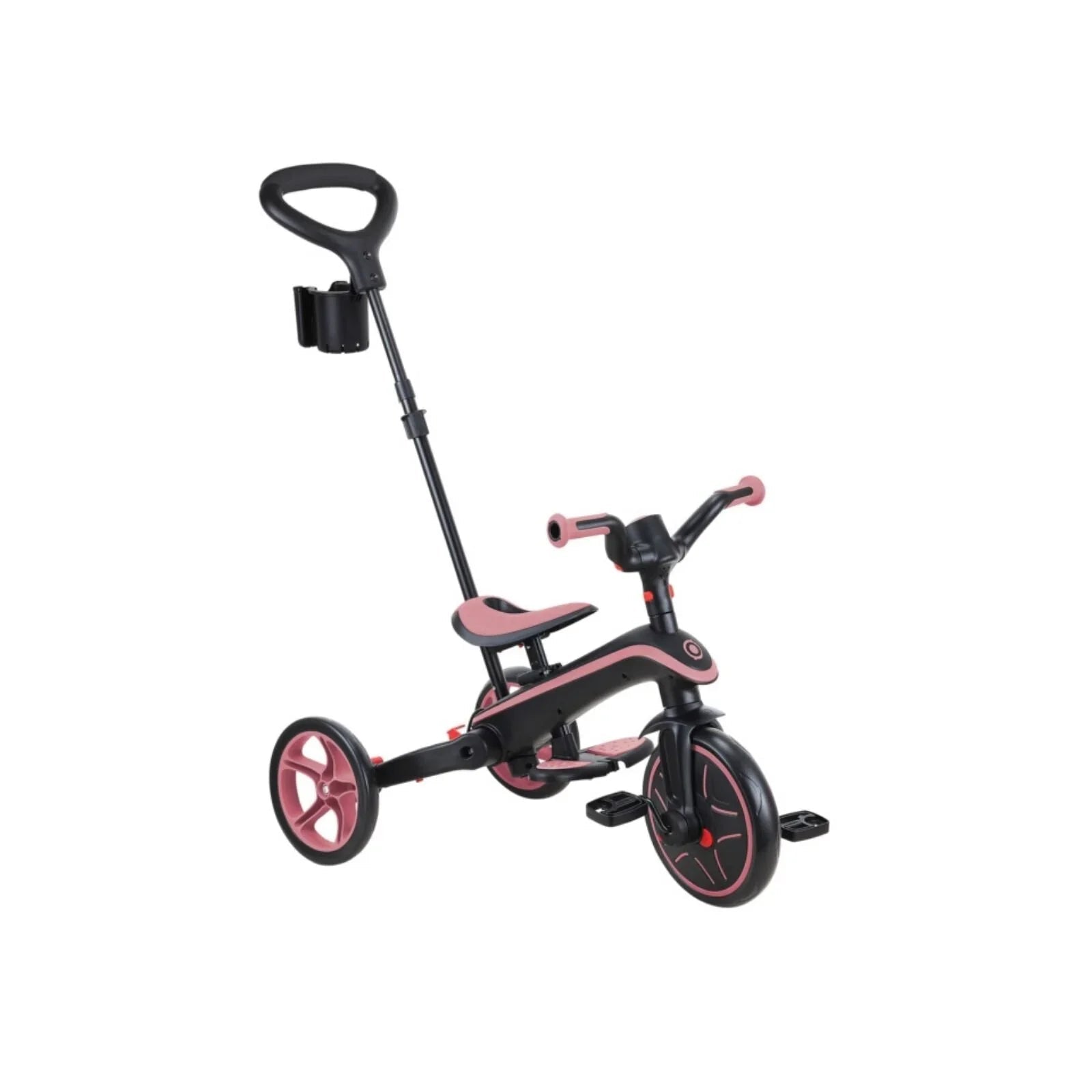 Globber Explorer Trike Foldable 4 in 1 - Deep Pastel Pink - mezetto ebebek ebebek