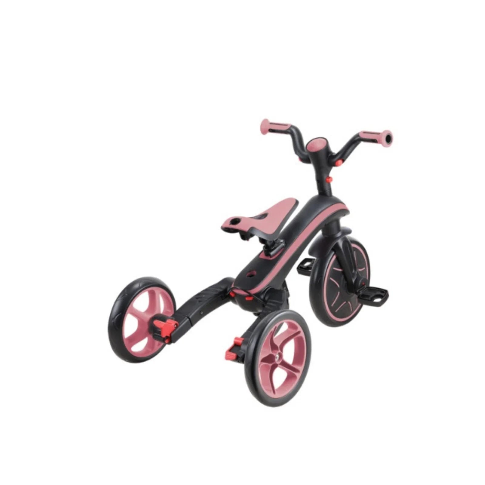 Globber Explorer Trike Foldable 4 in 1 - Deep Pastel Pink - mezetto ebebek ebebek