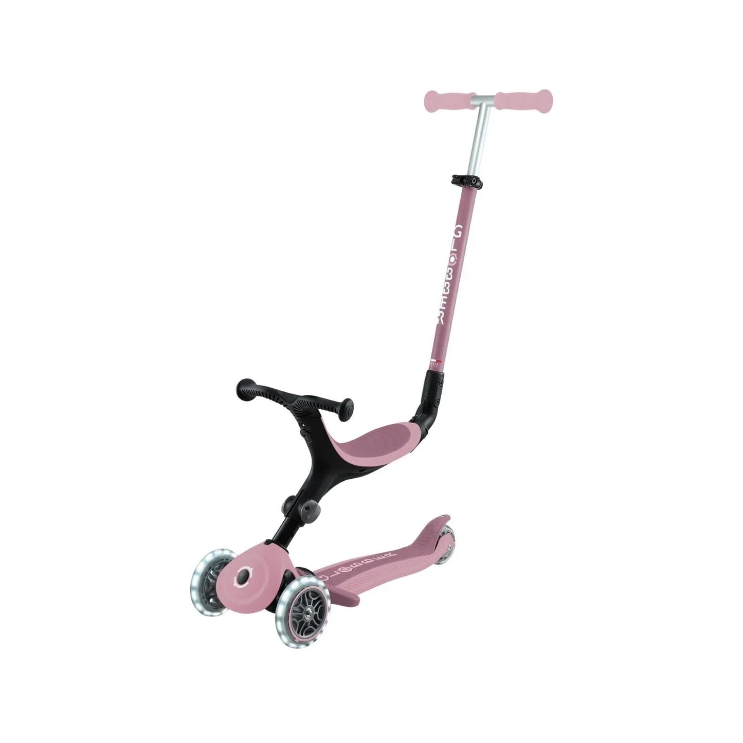 Globber Go Up Active Lights Eco Scooter - Berry - mezetto ebebek ebebek