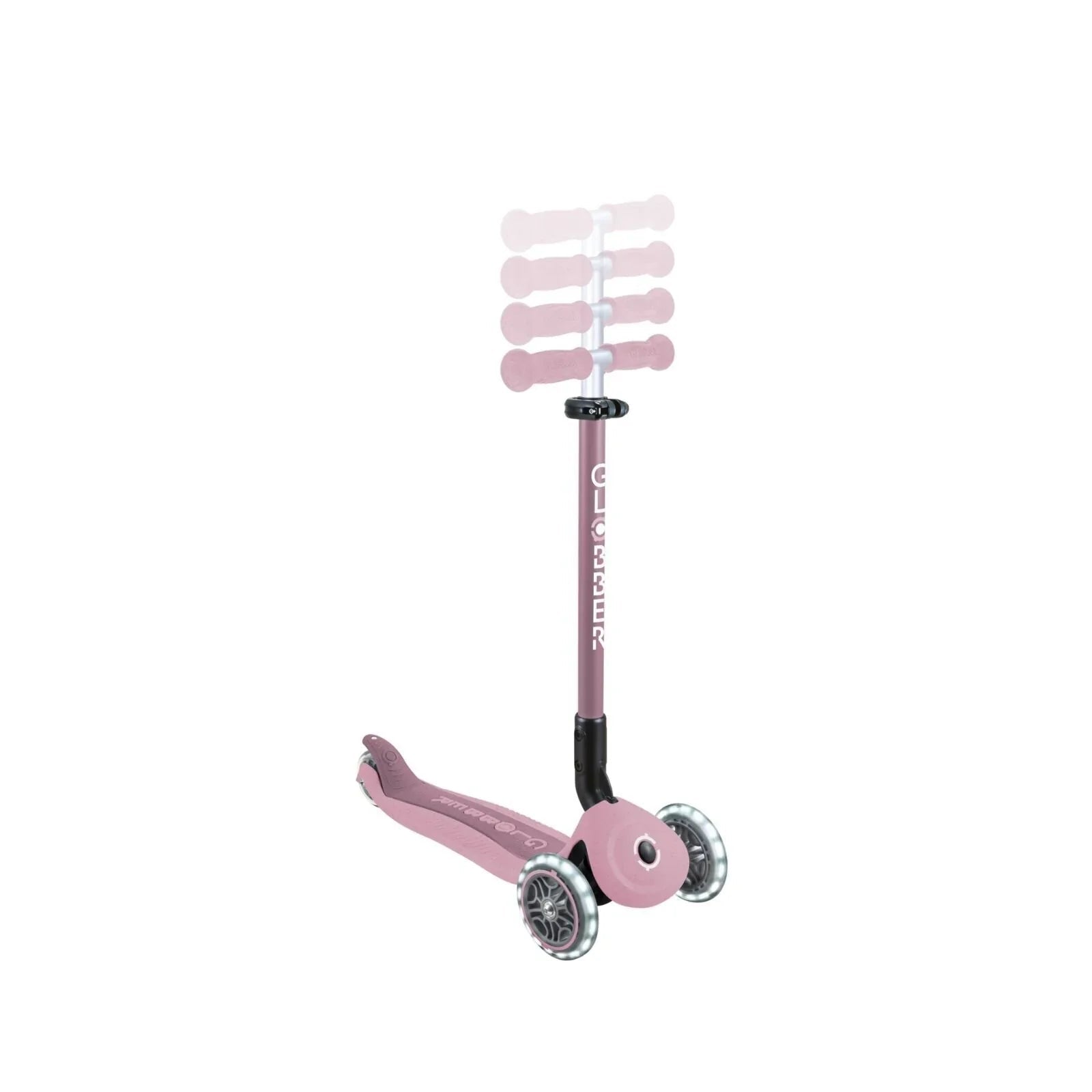 Globber Go Up Active Lights Eco Scooter - Berry - mezetto ebebek ebebek