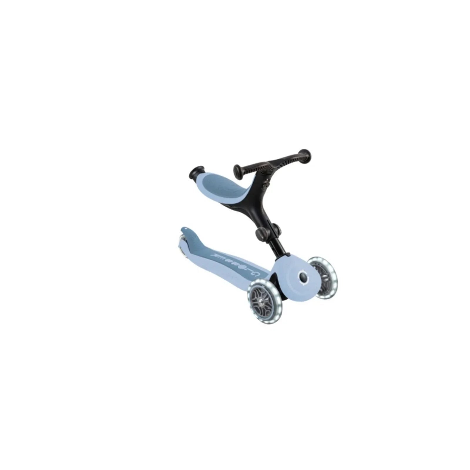 Globber Go Up Active Lights Eco Scooter - Blueberry - mezetto ebebek ebebek