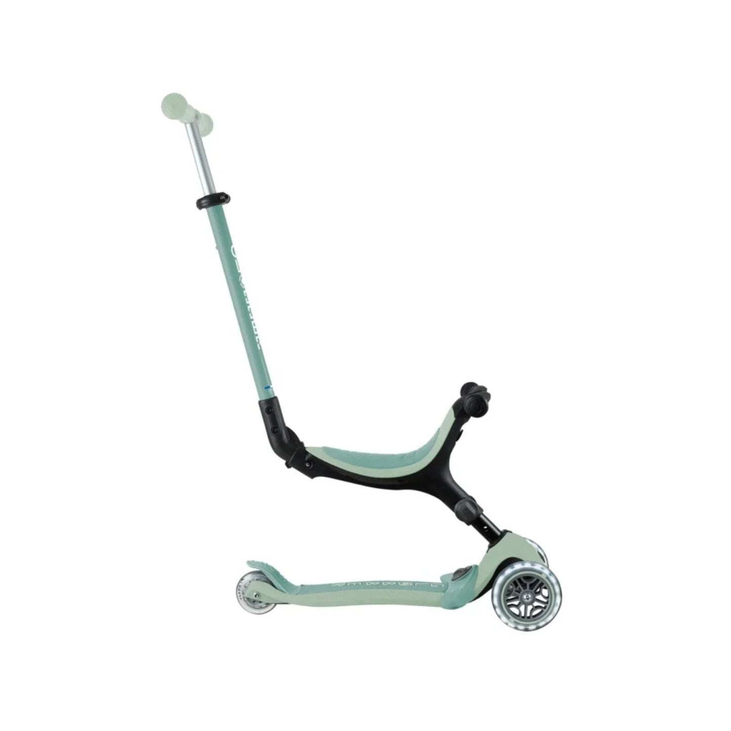 Globber Go Up Active Lights Eco Scooter - Pistachio - mezetto ebebek ebebek