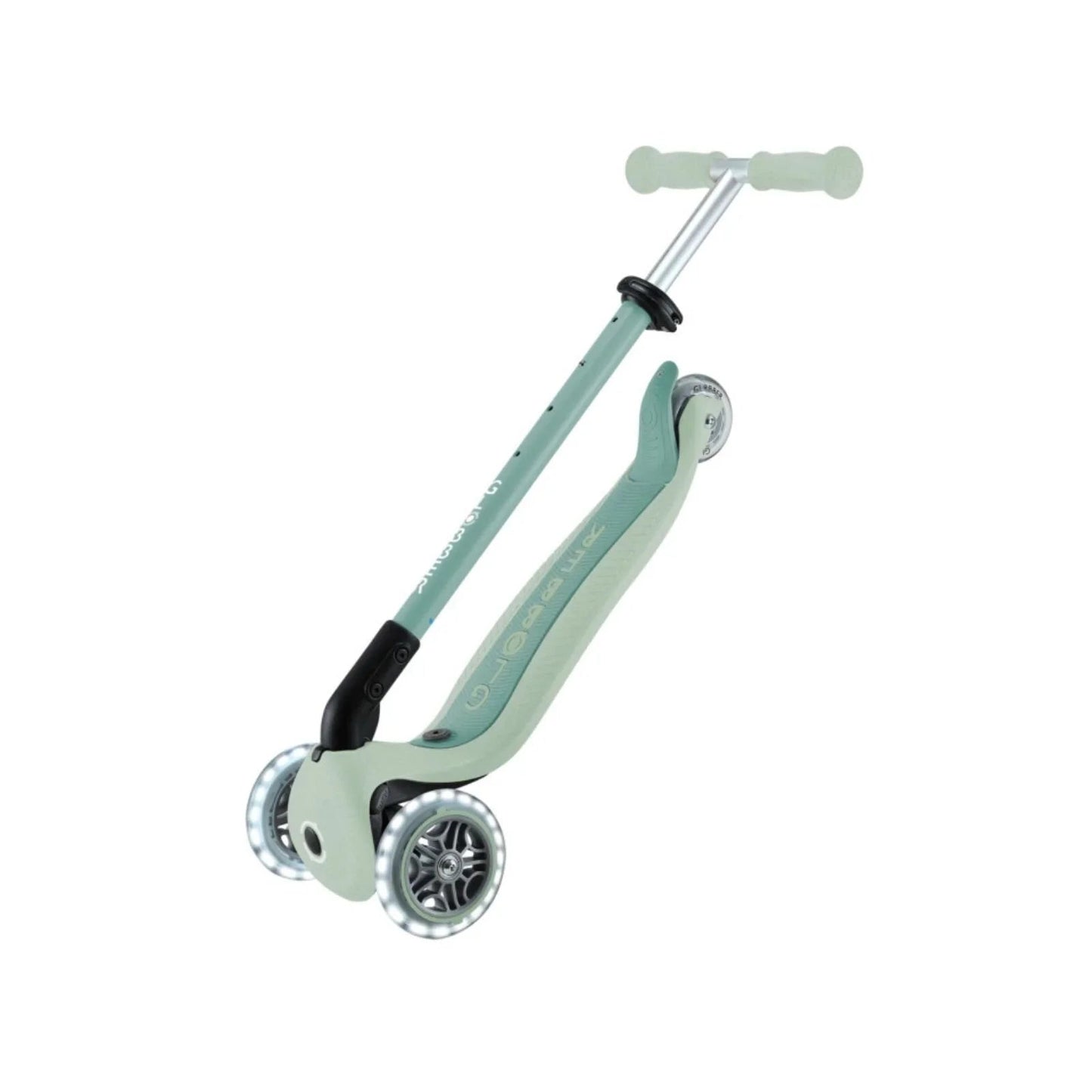 Globber Go Up Active Lights Eco Scooter - Pistachio - mezetto ebebek ebebek