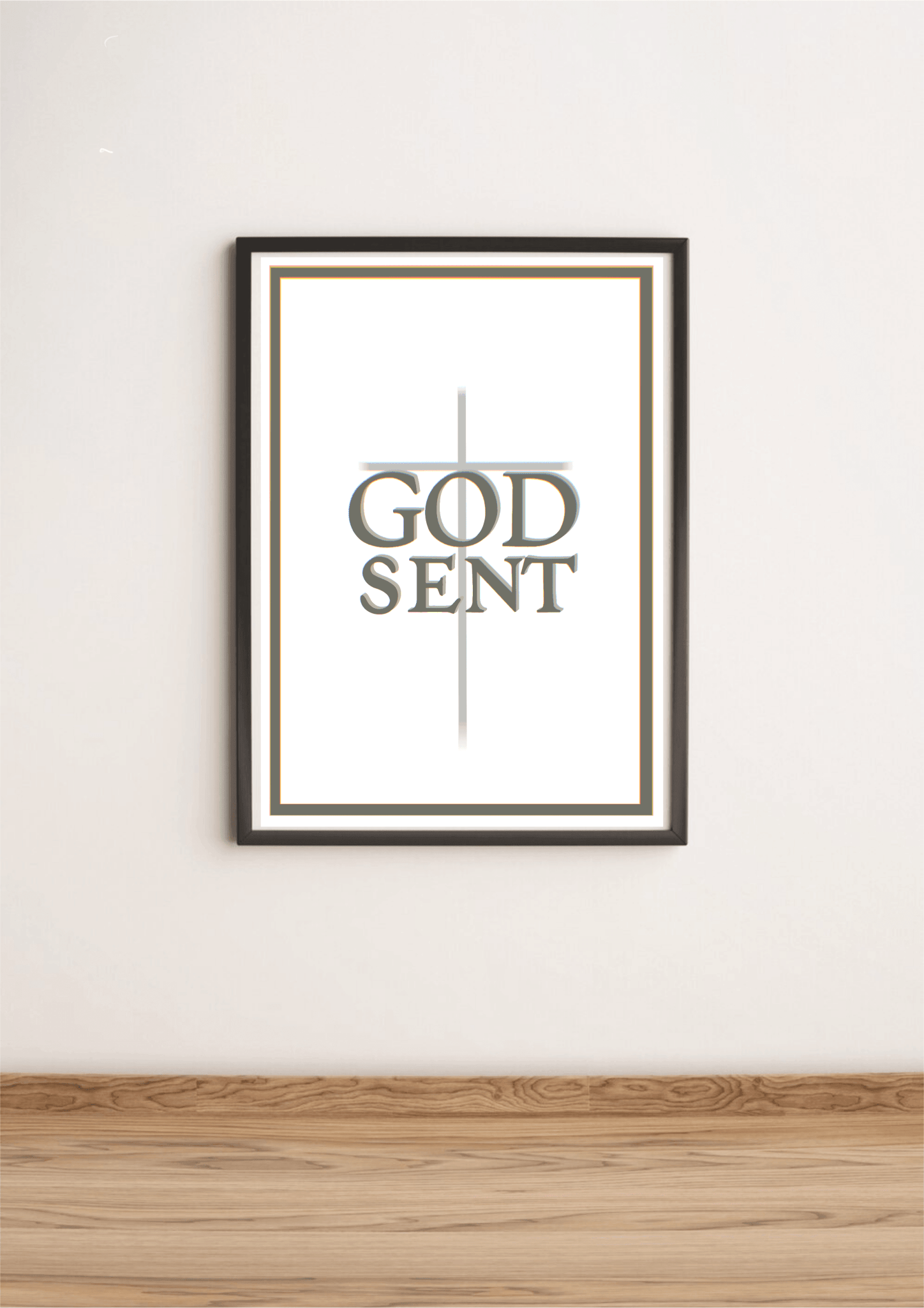 GODSENT Faith - Inspired Art Print – Divine Cross Wall Decor - mezetto KEOLIX KEOLIX