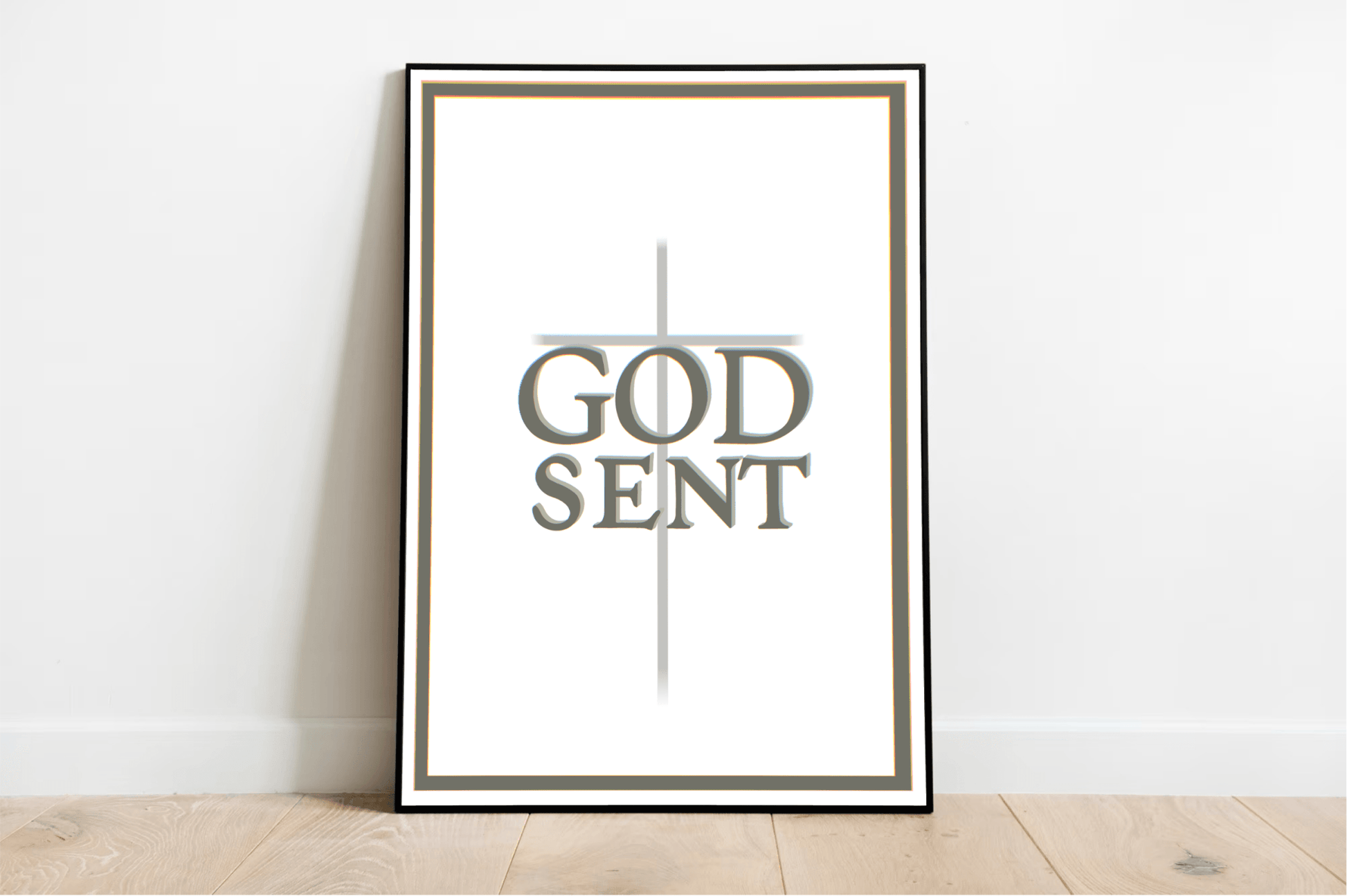 GODSENT Faith - Inspired Art Print – Divine Cross Wall Decor - mezetto KEOLIX KEOLIX