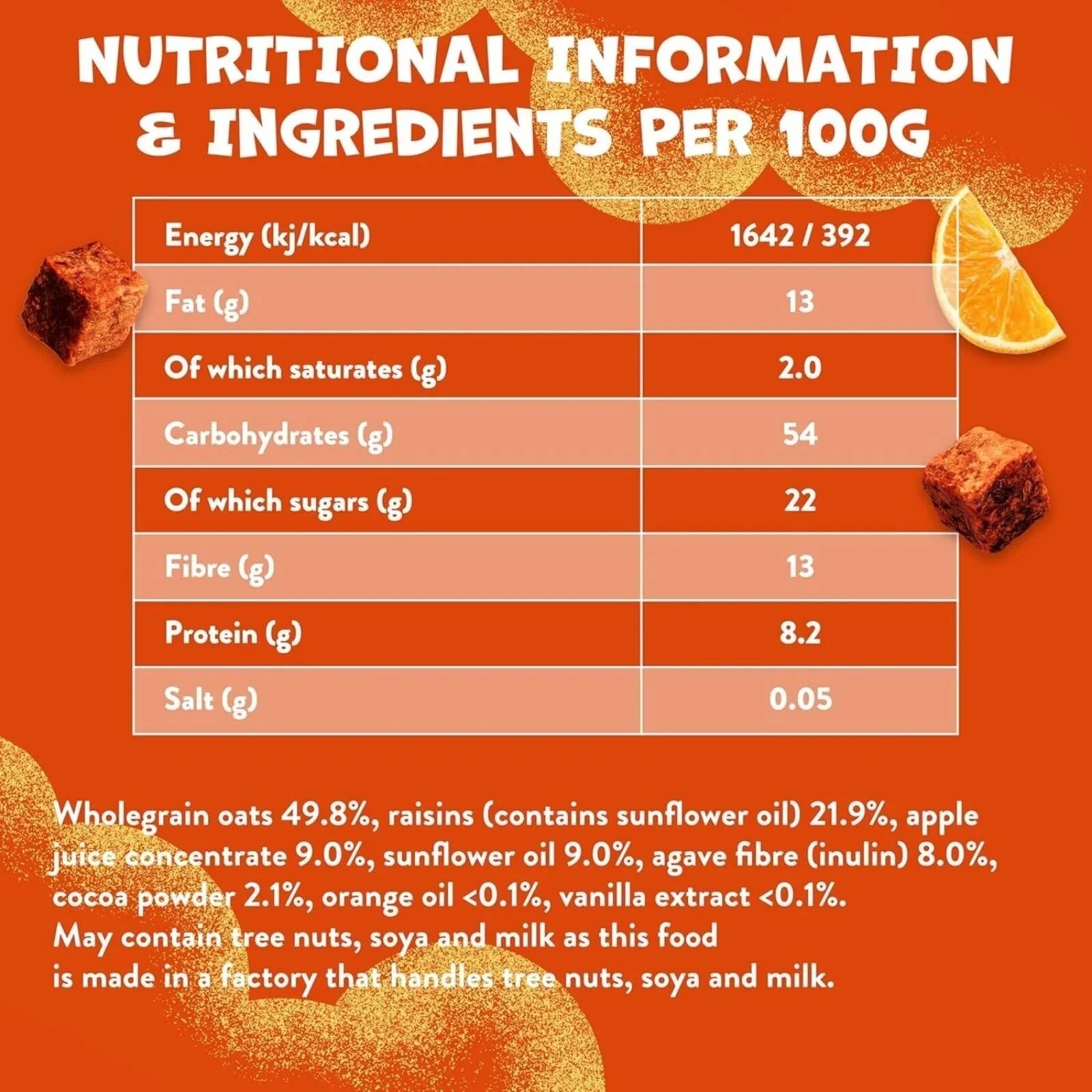 Goodies Choco Orange Mini Flapjack Bites 3+years 92g (4x23g) - mezetto ebebek ebebek