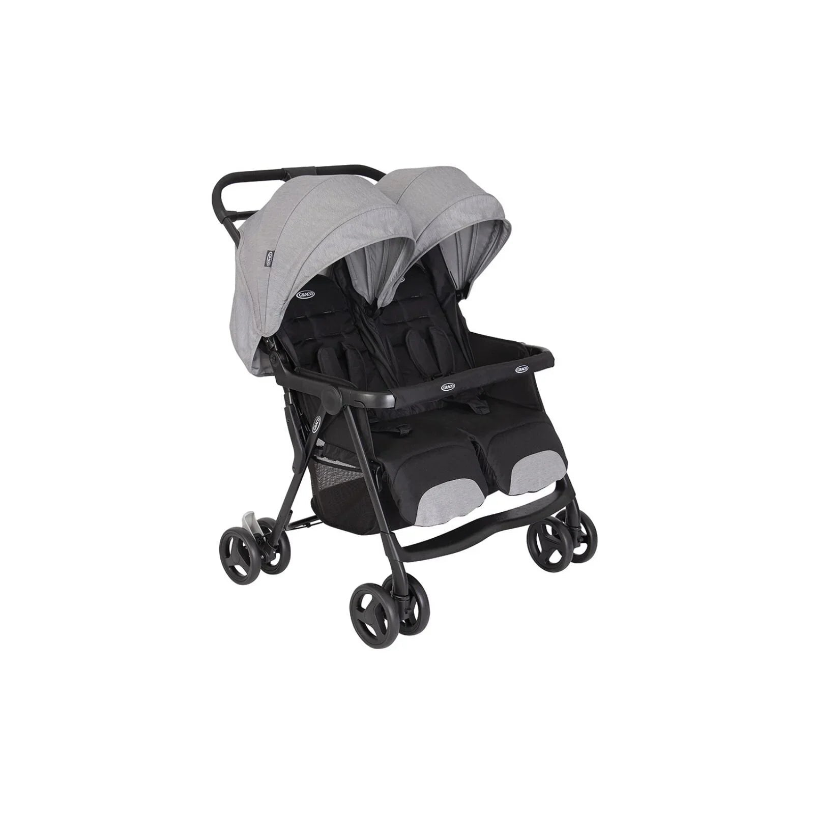 Graco DuoRider Double Pushchair - Steeple Grey - mezetto ebebek ebebek