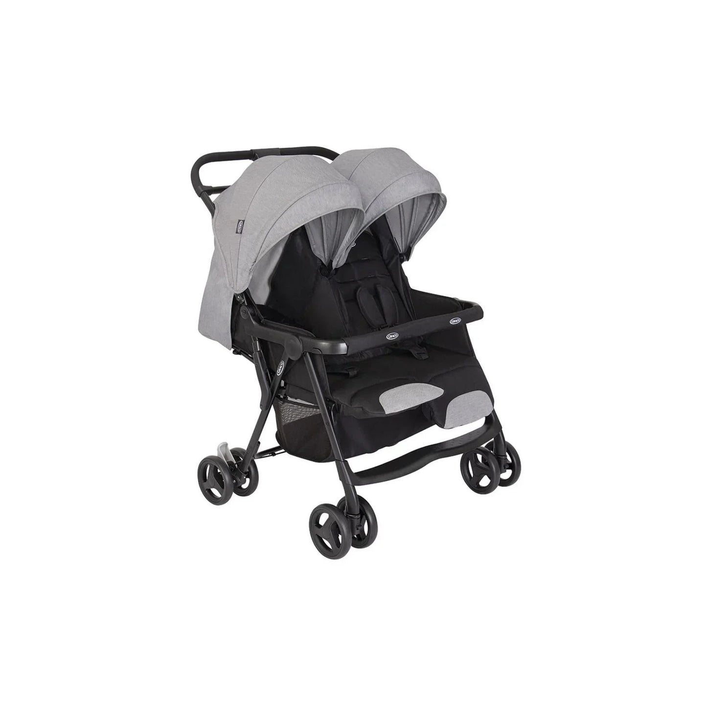 Graco DuoRider Double Pushchair - Steeple Grey - mezetto ebebek ebebek