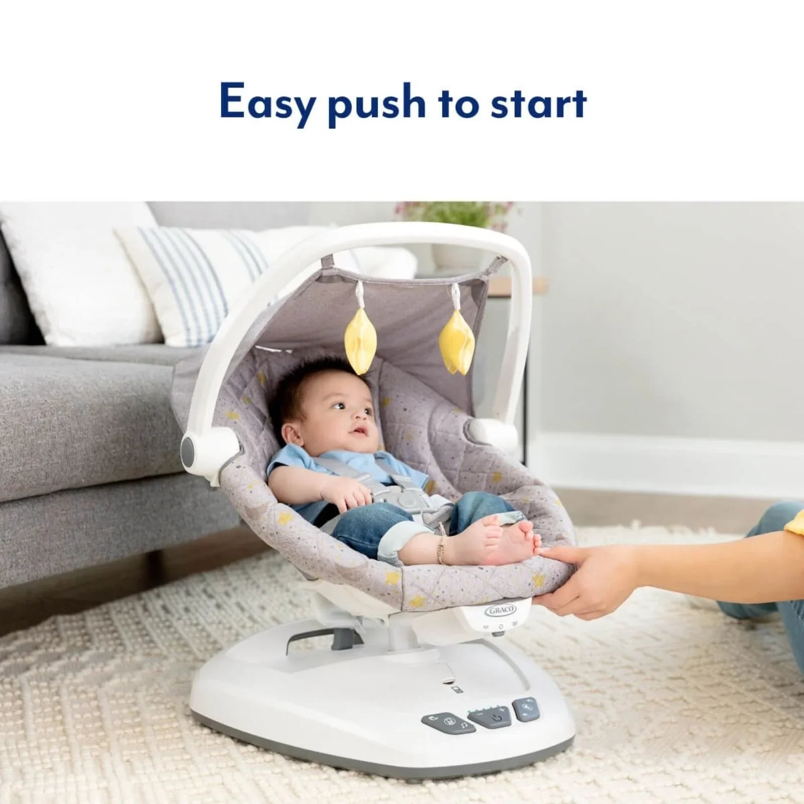 Graco Move with Me Soother with Canopy - Stargazer - mezetto ebebek ebebek