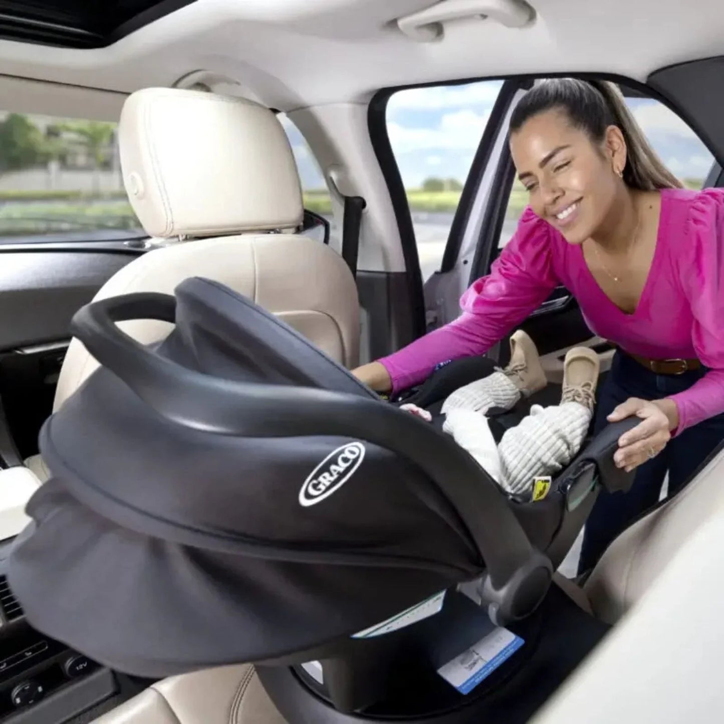 Graco SnugLite i - Size R129 Infant Car Seat - Midnight - mezetto ebebek ebebek