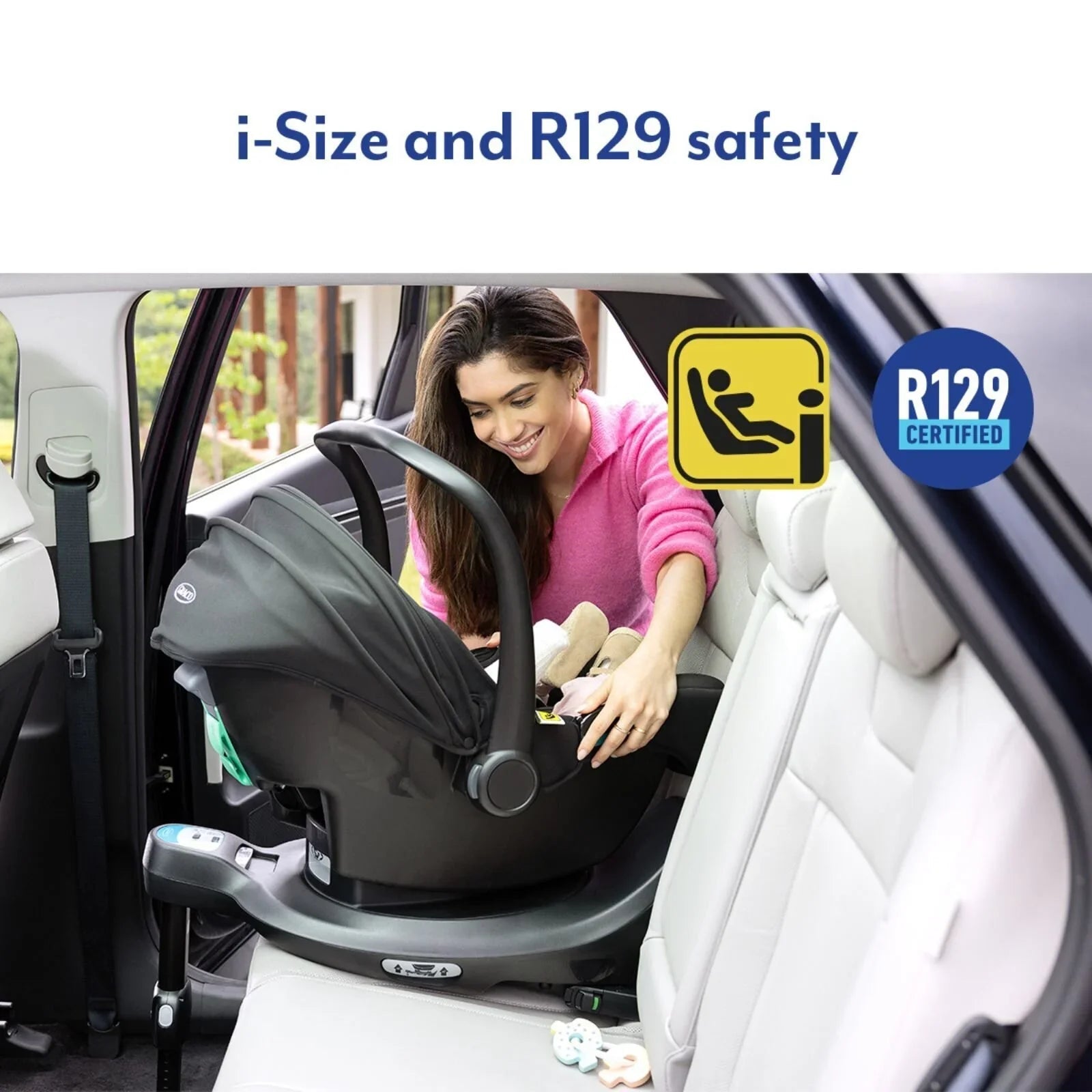Graco SnugLite i - Size R129 Infant Car Seat - Midnight - mezetto ebebek ebebek