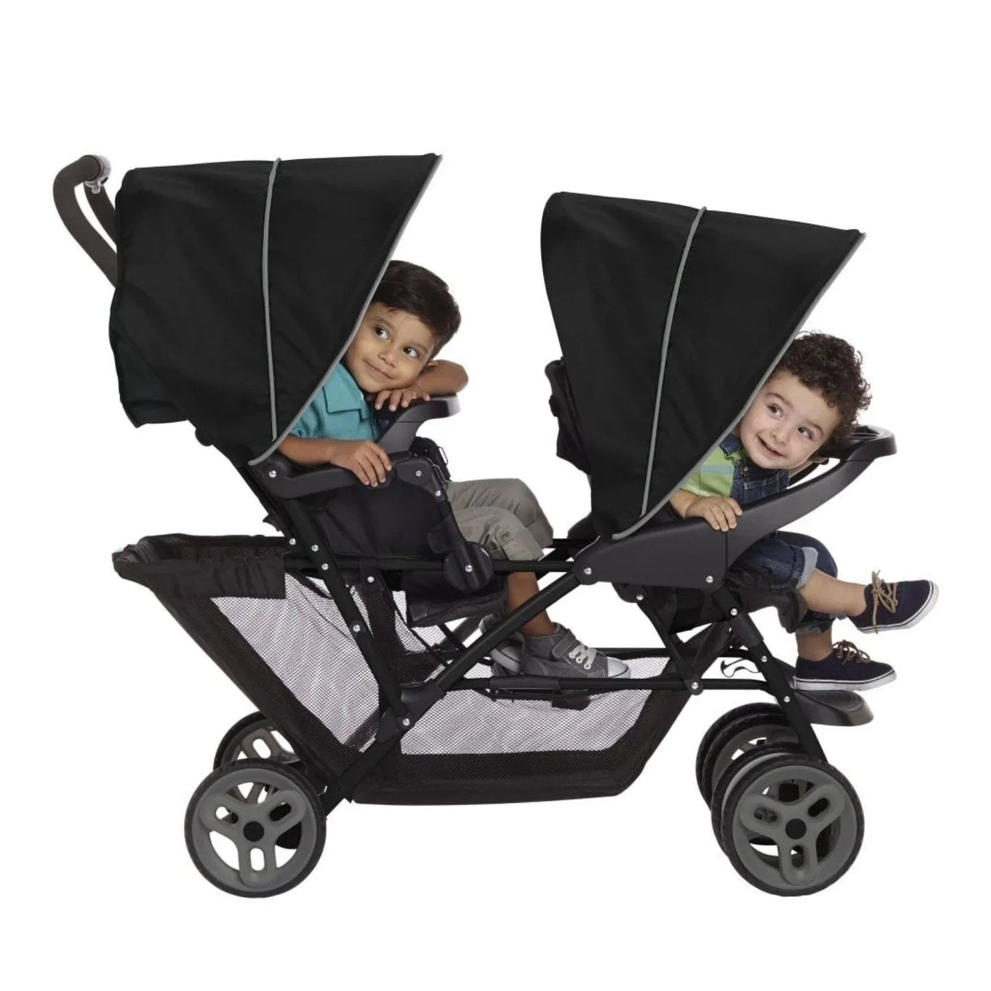 Graco Stadium Duo Tandem Stroller - Black/Grey - mezetto ebebek ebebek