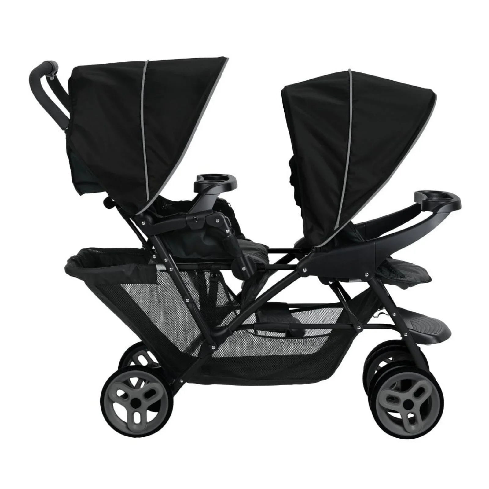 Graco Stadium Duo Tandem Stroller - Black/Grey - mezetto ebebek ebebek