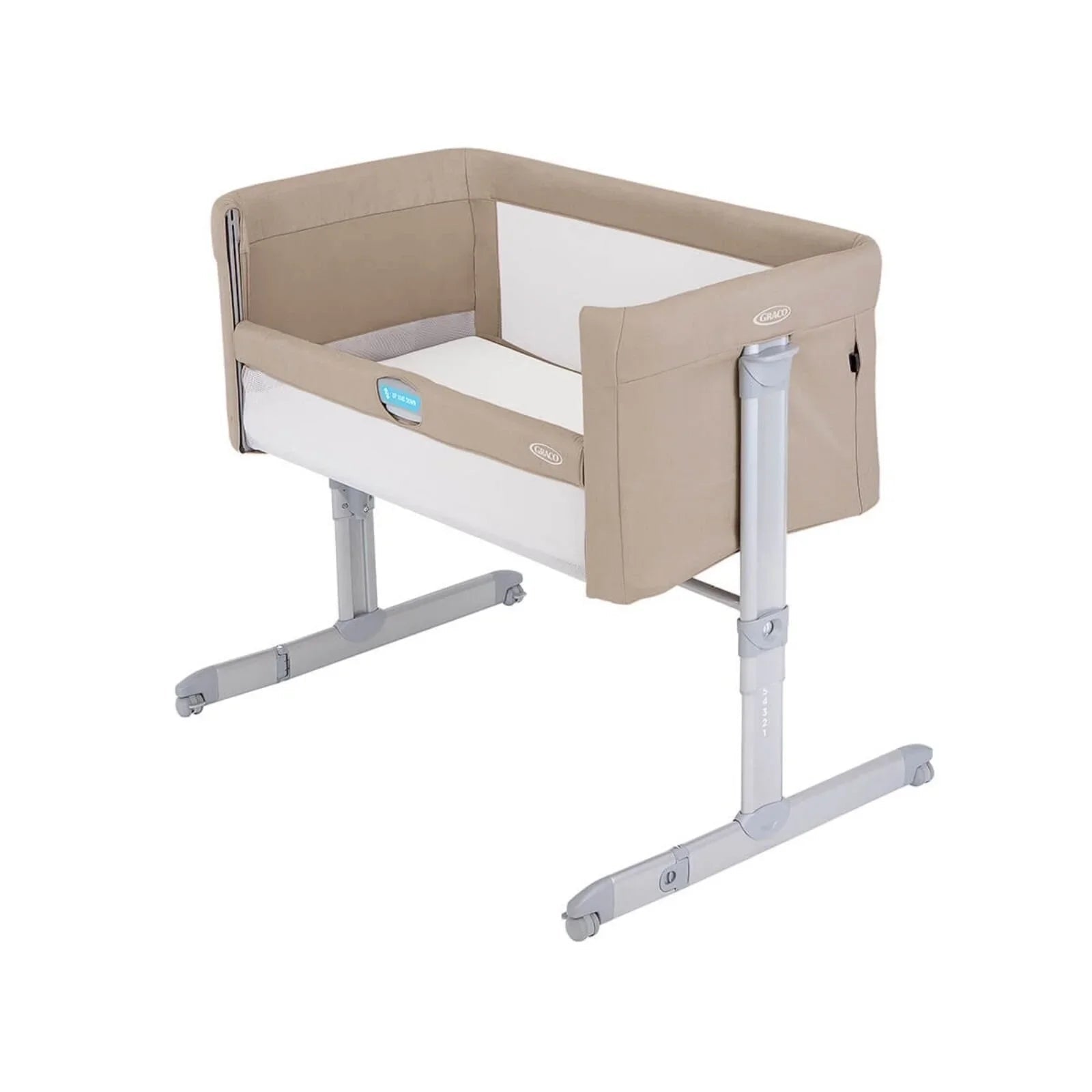 Graco Sweet2Sleep Bedside Crib - Oatmeal - mezetto ebebek ebebek