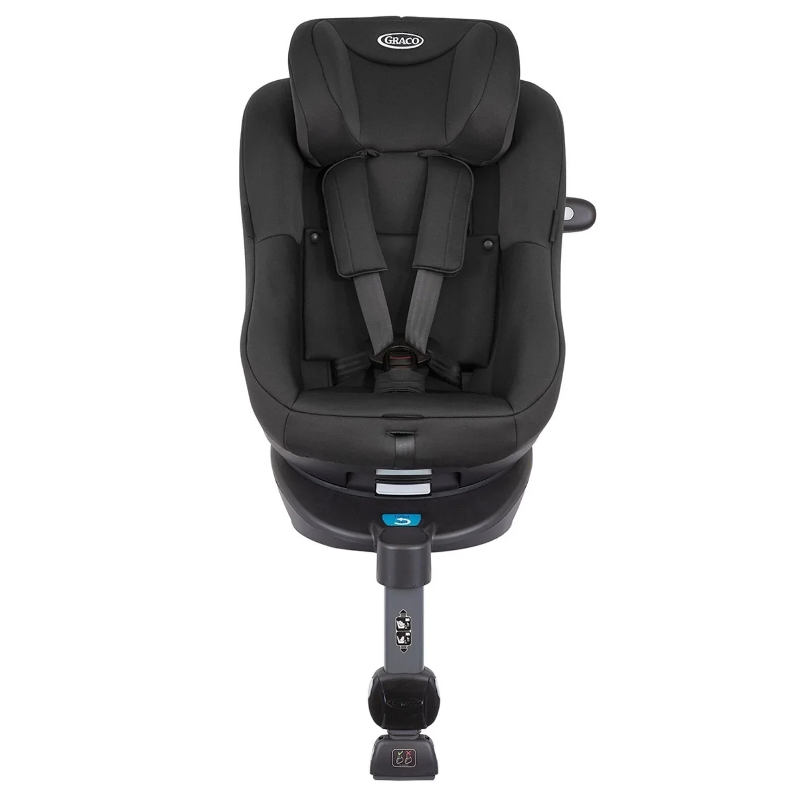 Graco Turn2Me i - Size R129 360° Rotating ISOFIX Car Seat - Midnight - mezetto ebebek ebebek