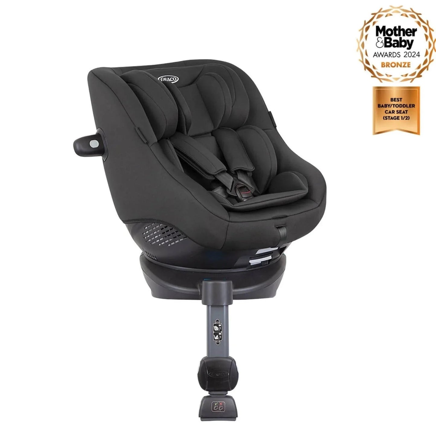 Graco Turn2Me i - Size R129 360° Rotating ISOFIX Car Seat - Midnight - mezetto ebebek ebebek